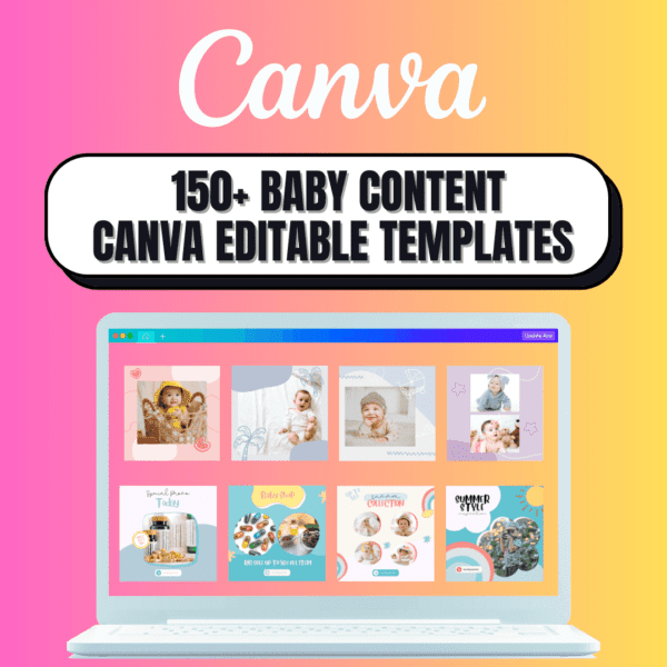 150+ Baby Content Canva Editable Templates For Social Media Post