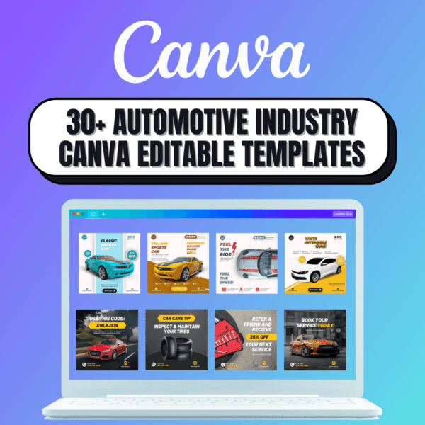 30+ Automotive Industry Canva Editable Templates For Social Media Post