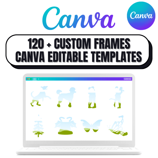 120 + Custom Frames Care Canva Editable Templates for Social Media Post